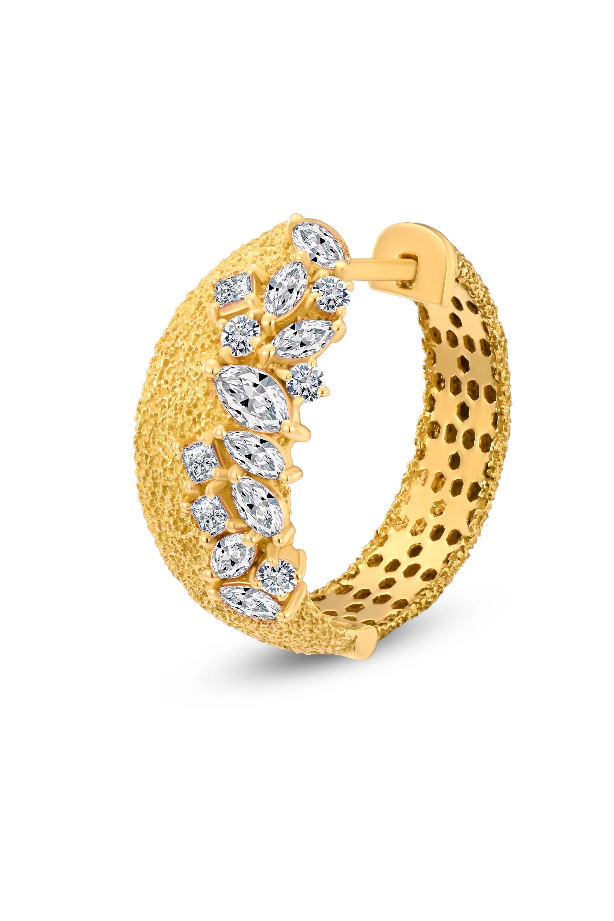 Marquise Muse Textured Earrings