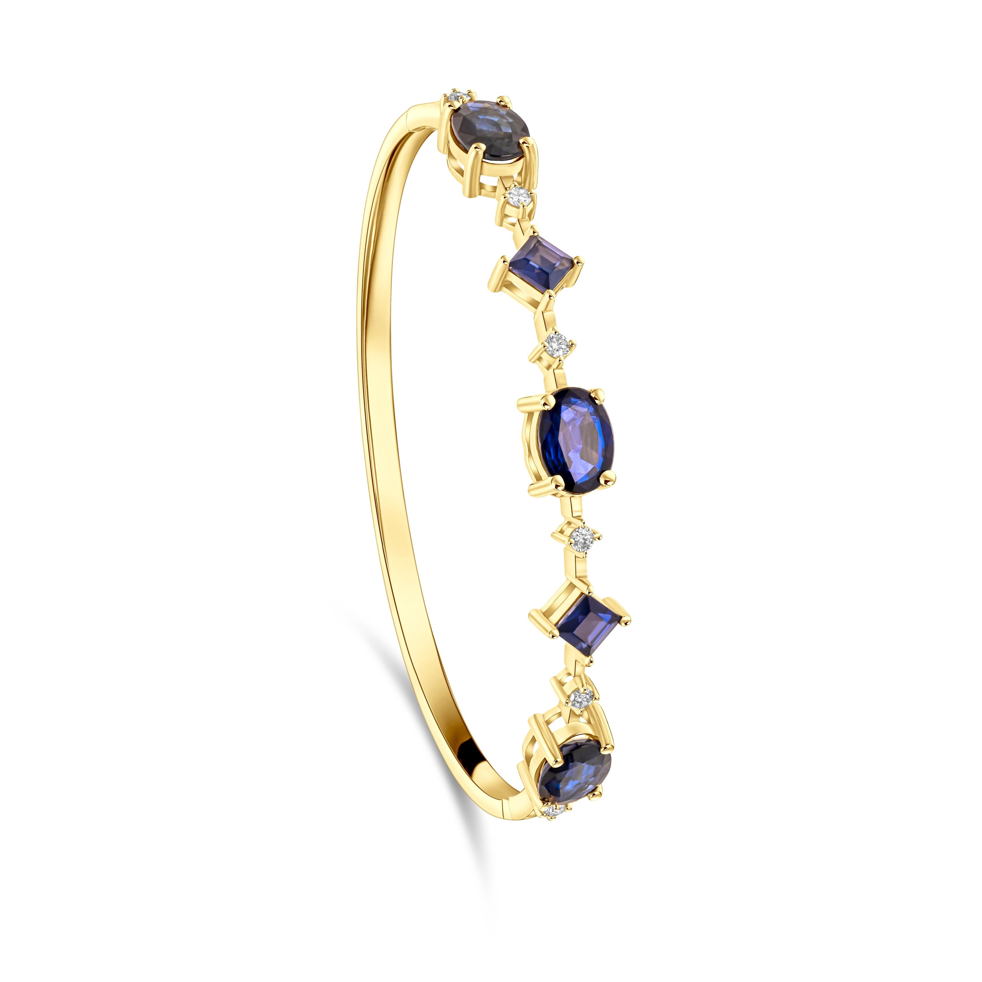 Gem Edit Natural Sapphire Bangle