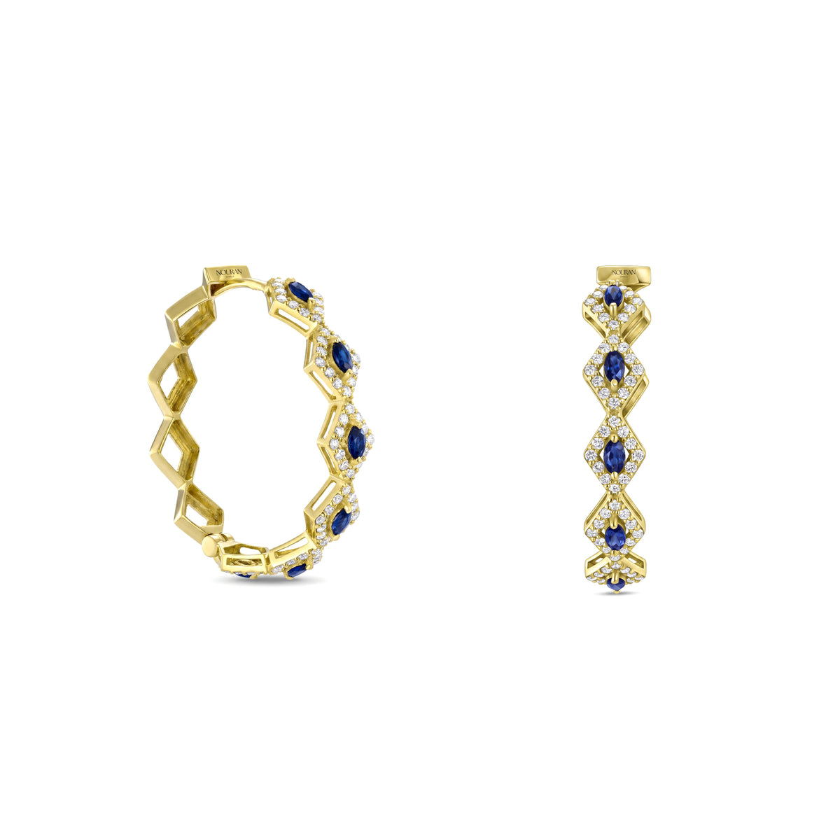 Lazuli Rombo Hoops
