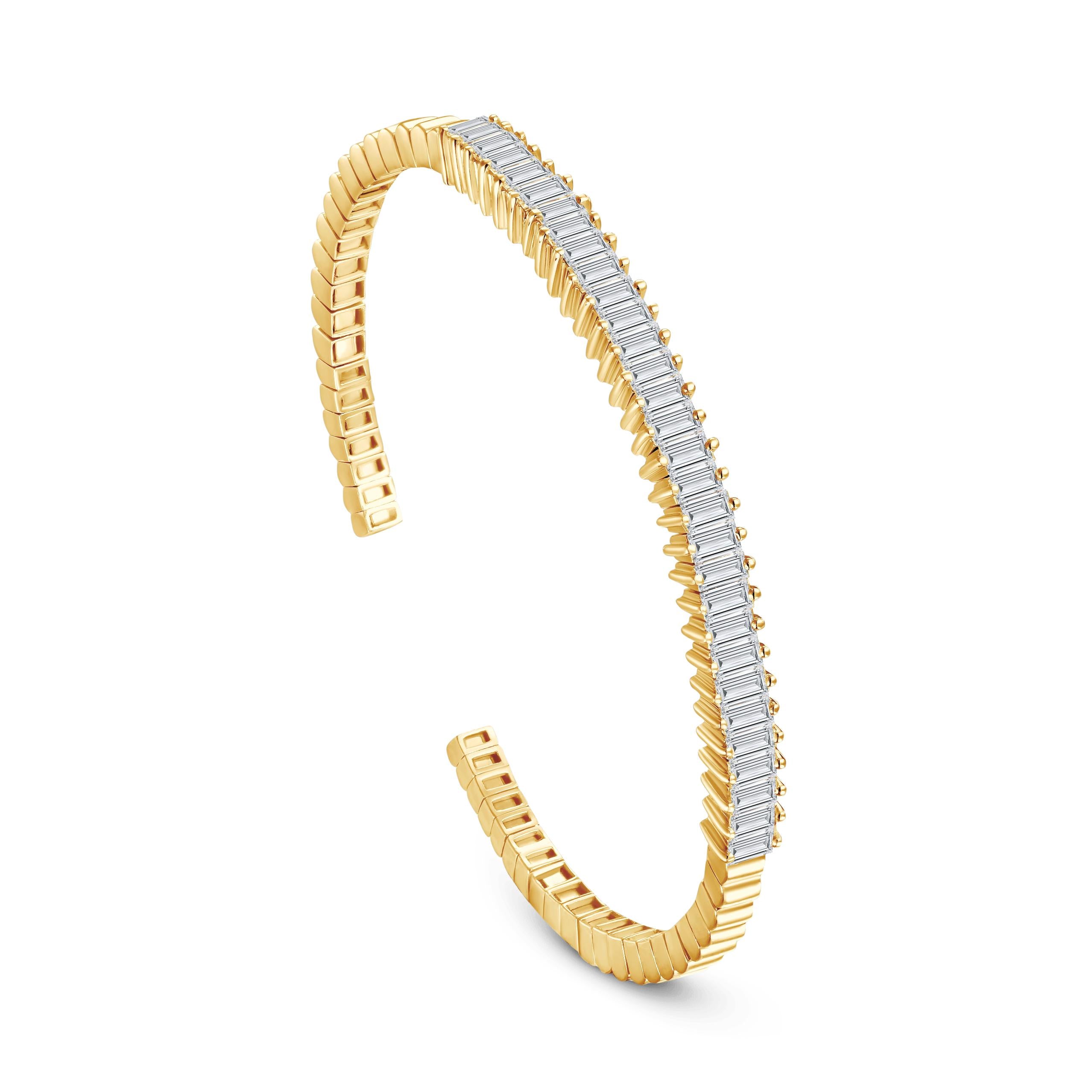 Aurora Edge Baguette Bangle