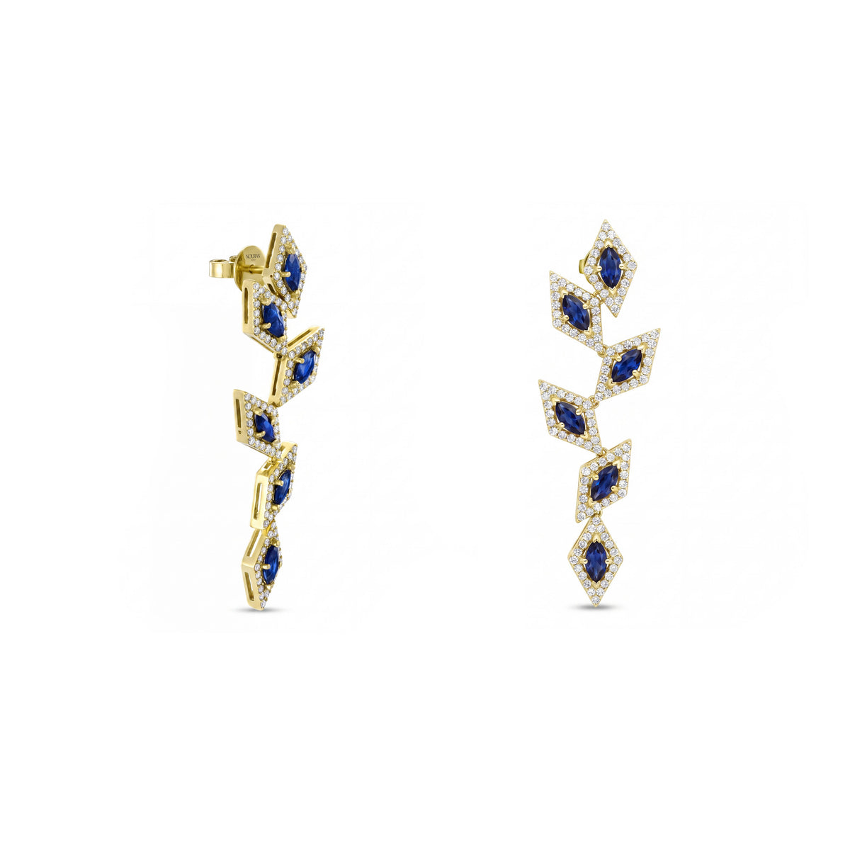 Azure Cascade Earring